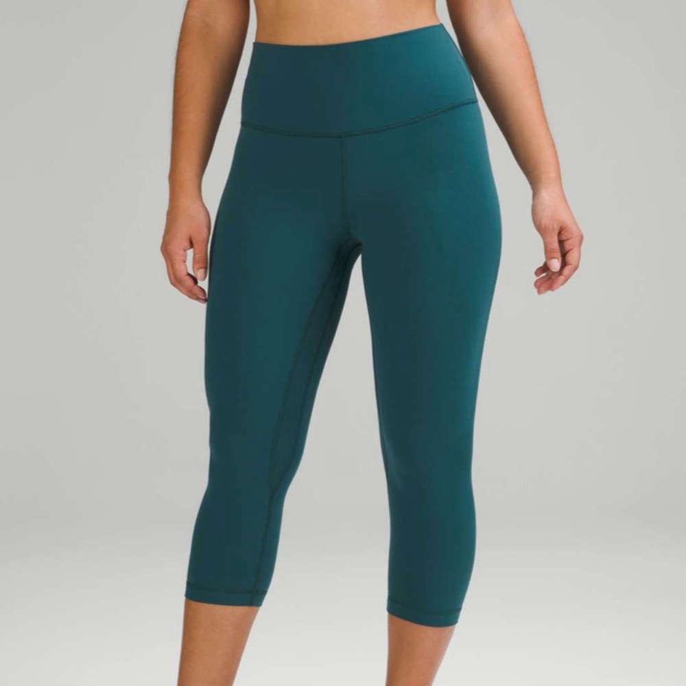 Lululemon Align HR Crop 21” Leggings - Jasper Green